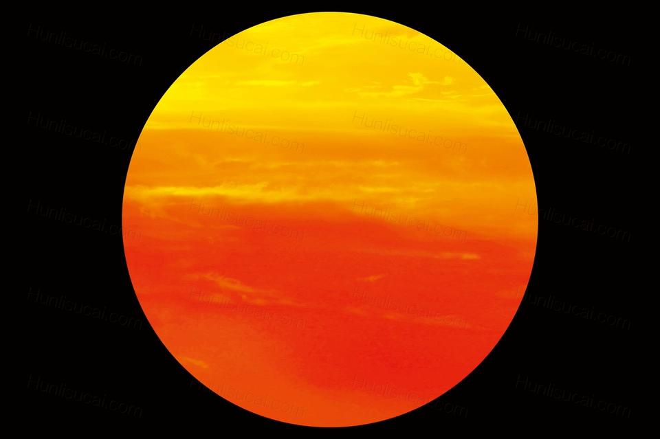 金色落日婚礼设计素材夕阳晚霞橙色小众舞台派对生日宴会背景-婚礼素材网