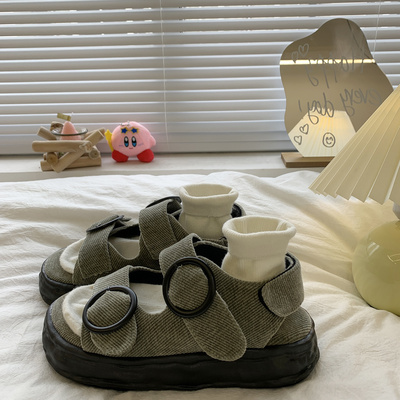taobao agent Small design sandals, summer universal footwear platform, trend of season, 2023
