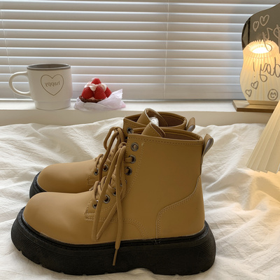 taobao agent Martens, universal low boots English style platform, British style, 2022 collection, autumn