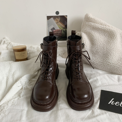 taobao agent Martens, Tide, warm low boots English style, train model platform, British style, 2022 collection