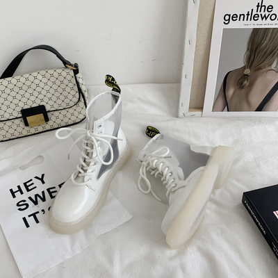 taobao agent Martens, Tide, summer thin white mesh breathable universal low boots English style, 2021 collection, British style