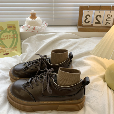 taobao agent Demi-season universal Japanese footwear English style platform, British style