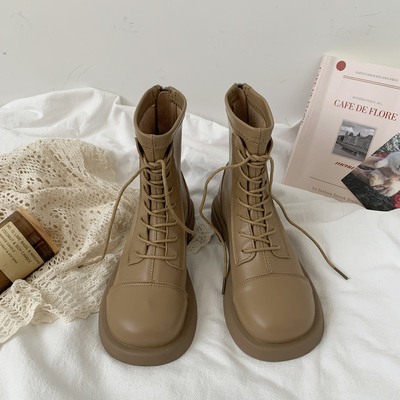 taobao agent Martens, universal demi-season low boots English style, fitted, 2022 collection, British style