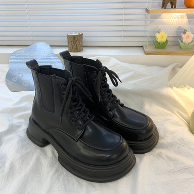 taobao agent Martens, high universal low boots platform English style, British style, 2022 collection, autumn