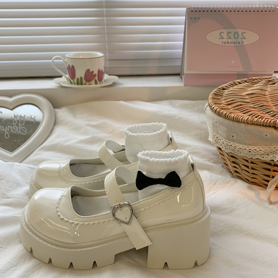 taobao agent White high footwear, universal suitable with a skirt platform, 2023, trend of season