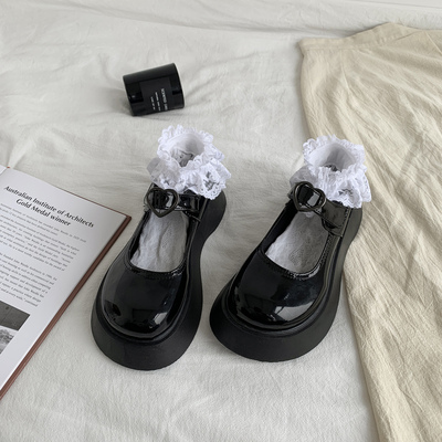 taobao agent Doll head, retro universal summer thin footwear English style platform, British style, 2021 collection