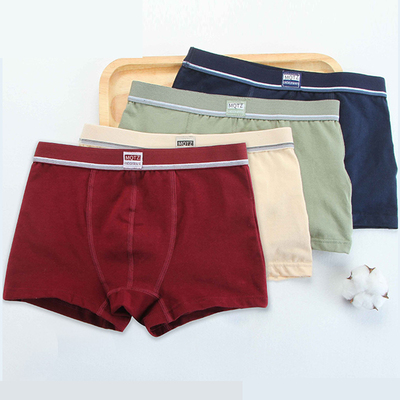 【5条装】中大儿童纯棉四角内裤