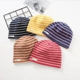 Осенняя трикотажная хлопковая зимняя детская шапка для раннего возраста для новорожденных