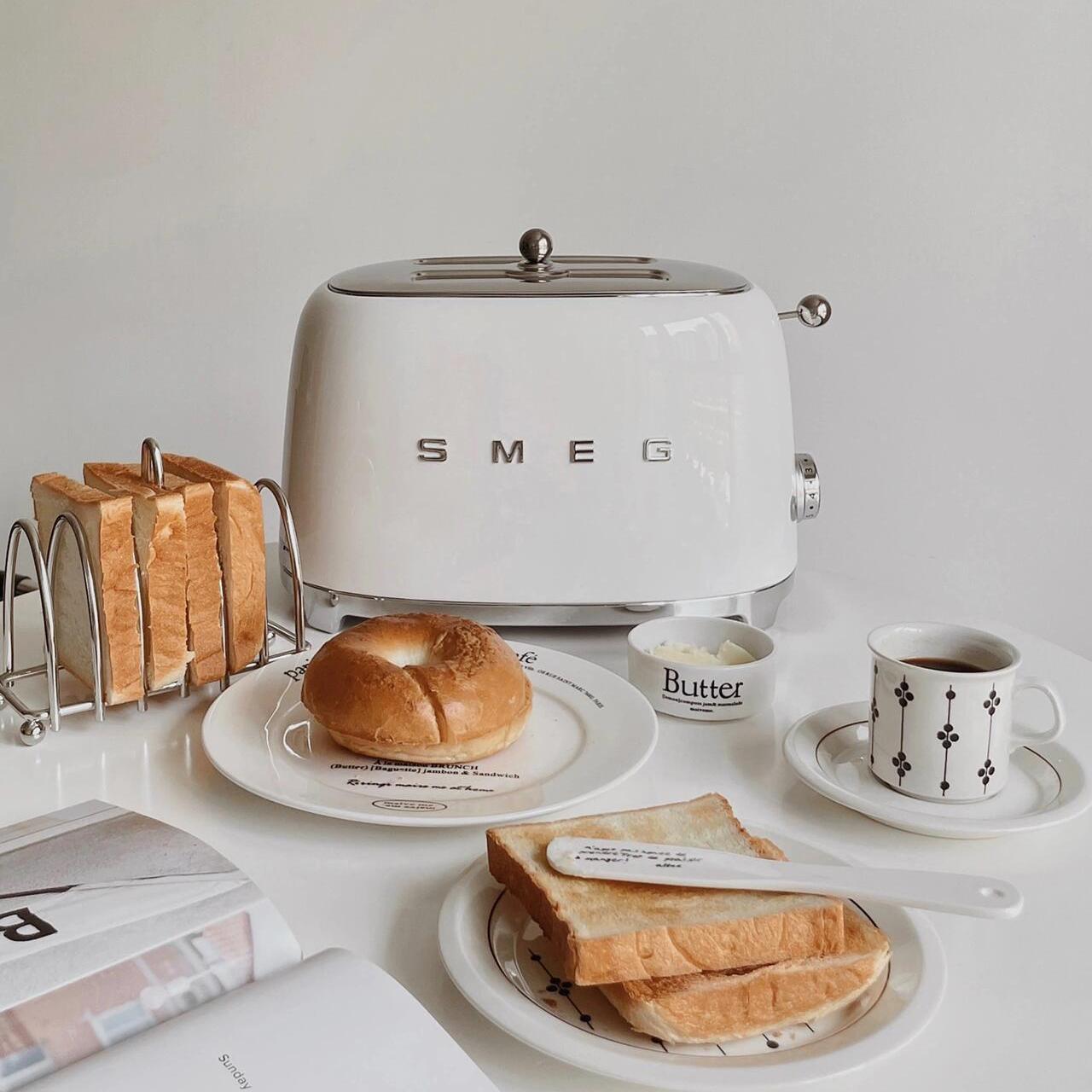 SMEG トースター 多機能 家庭用トースター トースター レトロ ホーム 朝食マシン TSF01