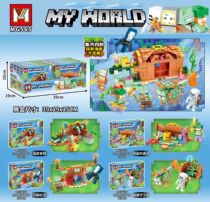 2023 new my world compatible Lego building blocks Steve farm assembled puzzle child male gift gift toy