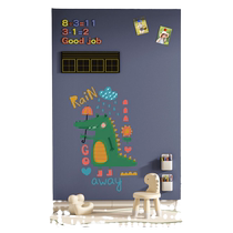 Double-layer magnetic blackboard wall stickers for childrens home magnetic creative self-adhesive whiteboard writing board that can be attached to the wall wall-mounted erasable and dust-free small teaching magnetic drawing board whiteboard wall stickers