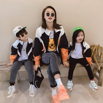 Fried Street parent-child clothing 2021 New Tide autumn mother womens style wind coat mother and child clothing Korean version of casual color coat