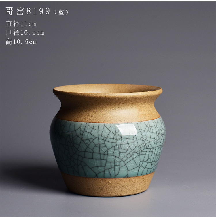 Elder brother up drive chip ceramic flower pot in the creativity of meat plant is potted device desktop, green plant butterfly orchid coarse pottery flowerpot