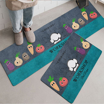 Leju kitchen mat is water-absorbent, non-slip and oil-proof