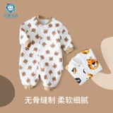 Детская осенняя хлопковая демисезонная стеганая пижама для новорожденных для раннего возраста подходит для мужчин и женщин, детское боди