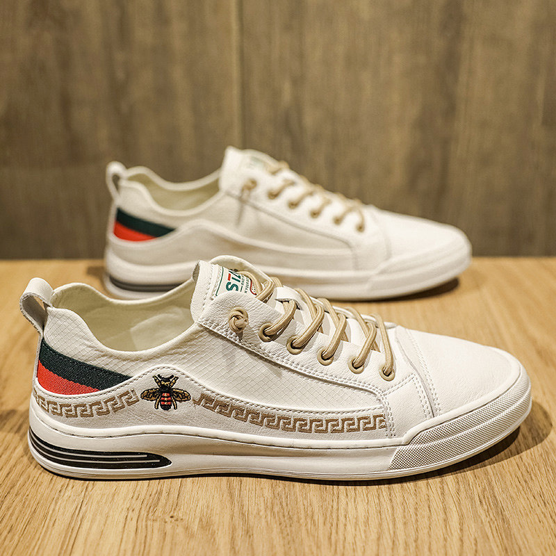 European Station Men's Shoes Spring Fall A Foot Pedal Casual Board Shoes Summer Little White Shoes Men's 2022 New Sails Men's Shoes Men