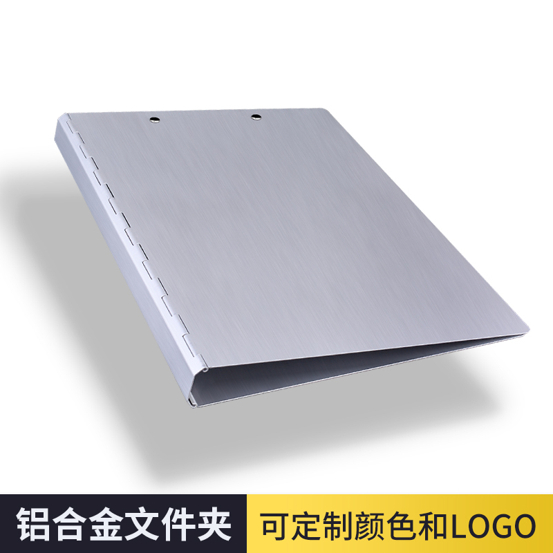 Aluminum Alloy A4 Folder Office Supplies Document Folder File Folder Document Organizer Storage Clipboard Insert Folder Functional Single Clip Double Strong Clip