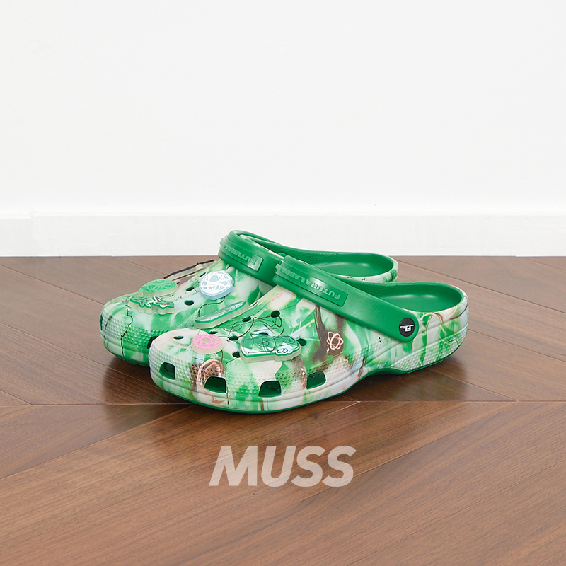 In Stock Futura Labs X Crocs Classic Clog Collaboration Street Graffiti Clogs 24Ss