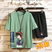 Boy Summer Suit Trends Handsome chubby boy clothes 12-15-year-old teenagers short sleeve T-shirt 14 Grand Scouts