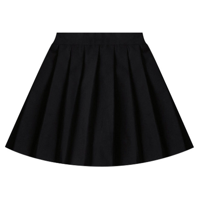 Girls skirt summer pleated skirt jk school uniform mid-length tutu skirt big child black Princess ສິ້ນເດັກນ້ອຍ