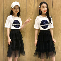 Girl Half Body Dress 2022 New Summer Children Tutu Fluffy Dress Cake Short Skirt CUHK SKorean Version Online Dress