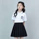 Girls skirt summer pleated skirt jk school uniform mid-length tutu skirt big child black Princess ສິ້ນເດັກນ້ອຍ