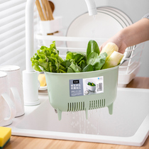 ASVEL Japan imported drain basket washing pot washing fruit basket vegetable residue filter basket control water basin household rack