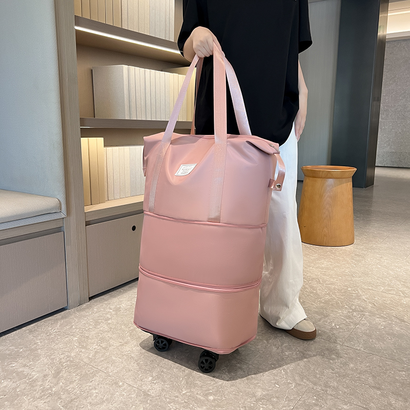Expandable Travel Bag for Women, Practical Portable Foldable Large-Capacity Wheeled Lightweight Luggage Bag for Men, Storage Bag