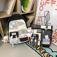 Черный комплект, значок, подвеска, брошь, 6 шт, 2 шт, 2 шт