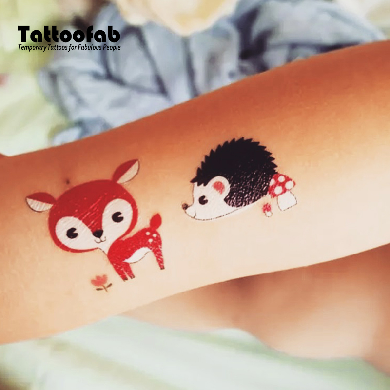 safari Animal Mori Friends-France Tattoefab Children's Tattoo sticker 61 Children's Day Gift Toys