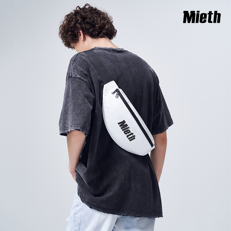 Mieth New Tidal Boobs Chest Bag Men's Slanted Satchel Summer Sports Casual Bag Street Purse Small Bag Dumplings Girls 