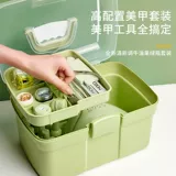 Легкий комплект для маникюра, лак для ногтей, полный комплект, подходит для начинающих, обучение