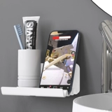 Hyuna Creative Mobile Phone Standing Rack Mobile Phone Зарядка, поместите отель прикроватный стена, фиксированная паста, настенные полки, ванная кухня на стенах без удара туалетная стена висящая стена