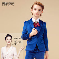 Maryasha boys body gown childrens small suit Inron Wind Piano Show Host Little Western Suit Suit