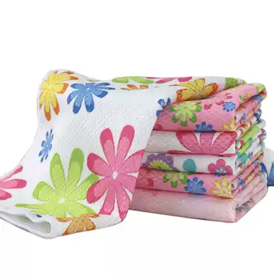 Household glass cloth, wipe the table, absorb water, not easy to lose hair, incognito cloth, housework cleaning artifact, printed fish scale rag