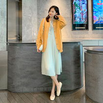 Pregnant Woman Spring Clothing Dress Dress 2022 Early Spring Fashion Suit Nets Red Ocean Air And Age Hot Mothers Out Breastfeeding Two Sets