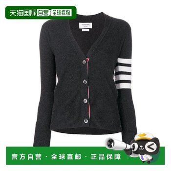 Hong kong direct mail thom browne classic v-neck striped sleeve cardigan fkc001a00011 cashmere