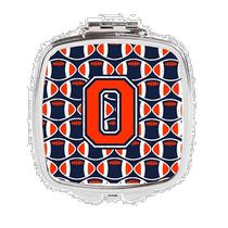 CJ1066-OSCM Letter O Football Orange