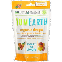 Hong Kong Yumearth Organic Vitamin C Hard Candy Citrus Scent No Artificial Colors 93 6g for Hair Straightening