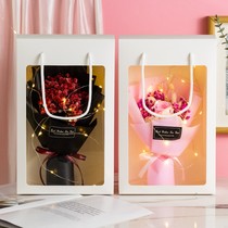 38 Womens Mothers Day Bouquet Gifts Gypsophila Eternal Life Dried Flowers Rose for Girlfriend Birthday Gift Box Packaging