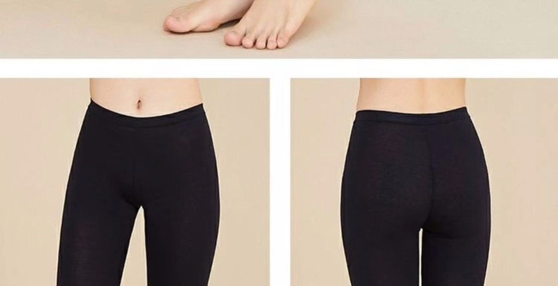 Yiershuang phụ nữ quần dài modal mỏng quần legging mỏng co giãn quần một mảnh mùa thu và mùa đông quần ấm một mảnh - Quần nóng lên