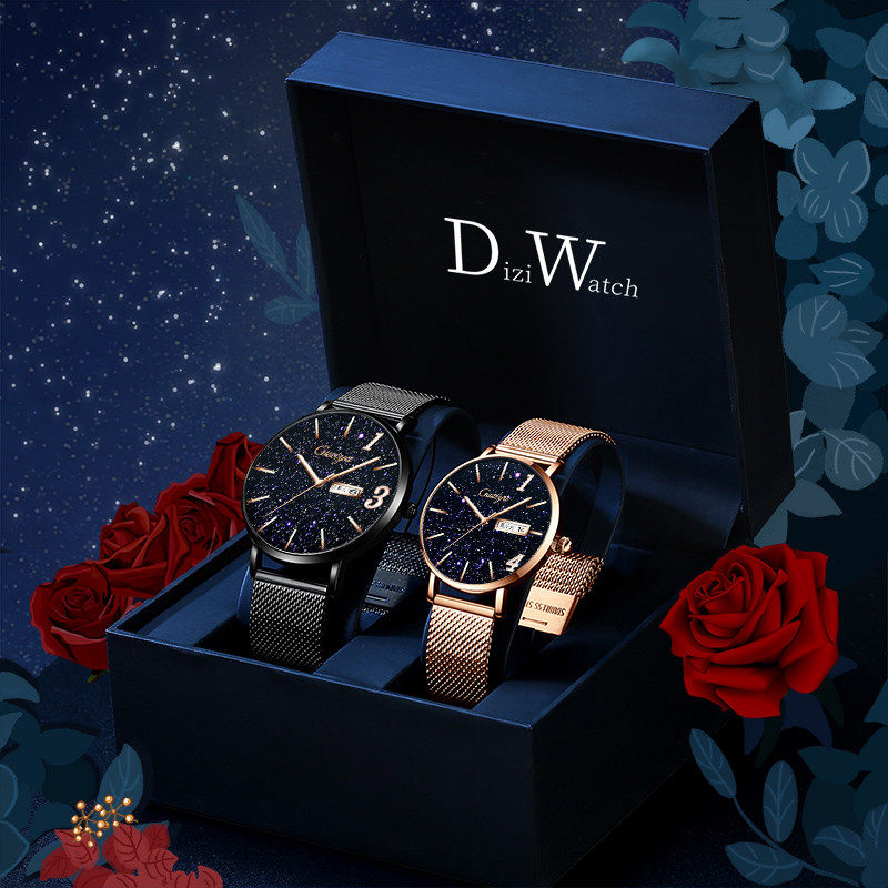 Couple watch pair 1314 new style for boyfriend Top 10 mechanical famous brands birthday gift for girlfriend - Taobao