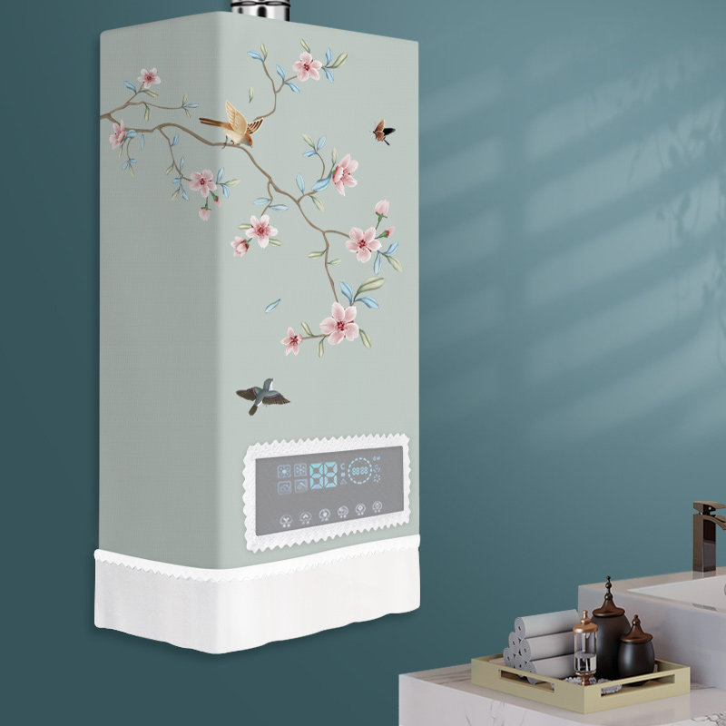 Wall-mounted furnace cover kitchen bathroom stove new Chinese style natural gas gas cover cloth water heater dust cover cover