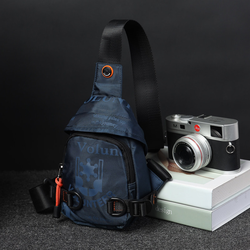 Tide brand men's chest bag 2022 new mini small backpack sports messenger bag casual shoulder bag men's canvas bag