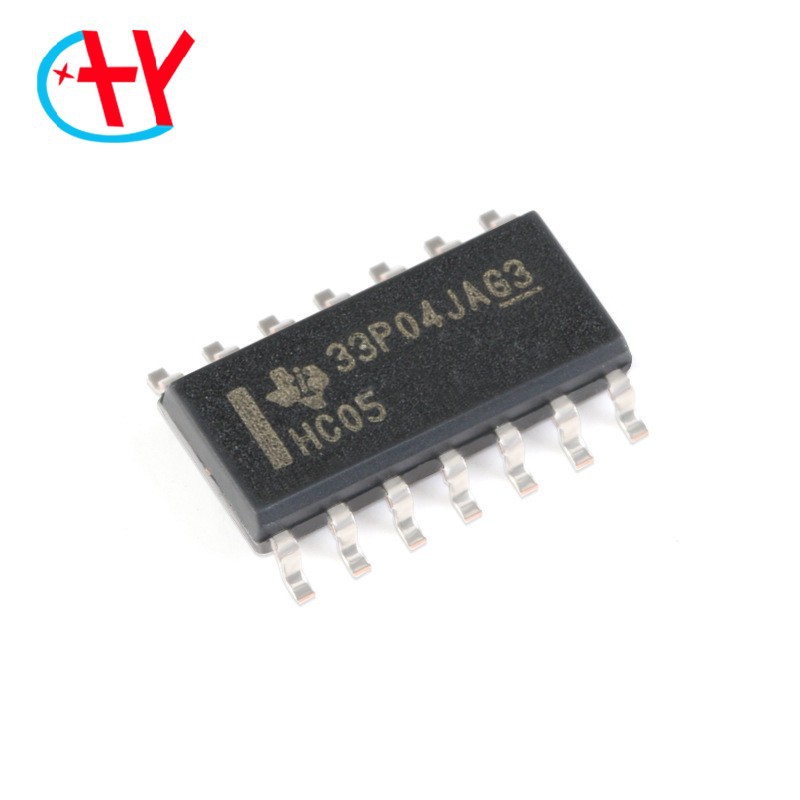 原装正品 SN74HC05DR SOIC-14 漏极开路输出的六路反相器
