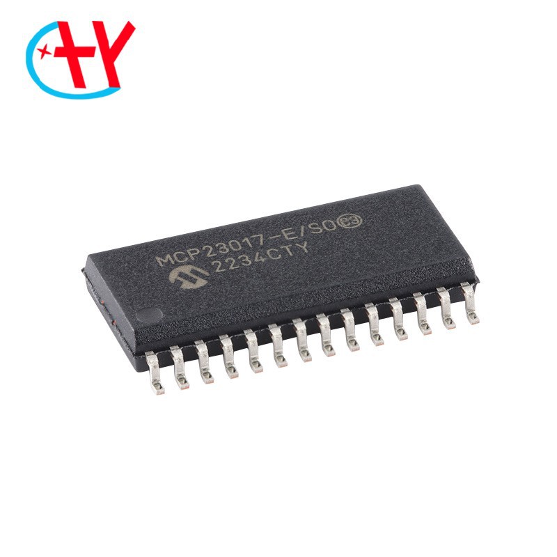 全新MCP23017T-E/SO SOIC-28 16位I2C I/O扩展器芯片