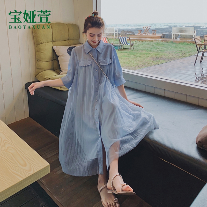 Pregnancy Woman Dress Summer Pregnancy Shirt Style Foreign Dress New Summer Spicy Moms Out of fashion Breastfeeding Skirts summer