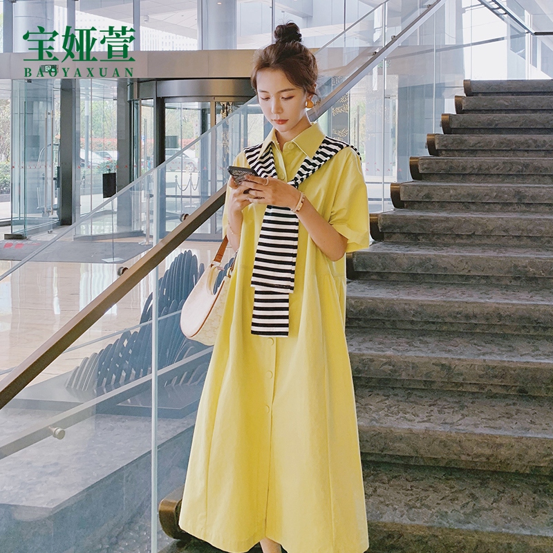 Summer advanced sensual style pregnant woman suit foreign dress female large size lenient small sub summer dress summer dress pure cotton
