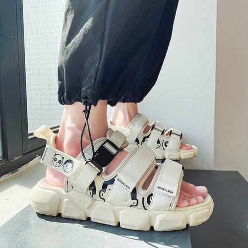 Нескользящая летняя детская пляжная обувь для мальчиков, детские спортивные сандалии, модные слайдеры, 2022, мягкая подошва, подходит для подростков, городской стиль