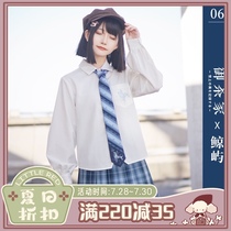 (Royal Tea House)Genuine Whale Island original jk uniform skirt Pleated skirt grid skirt spring and autumn (spot)